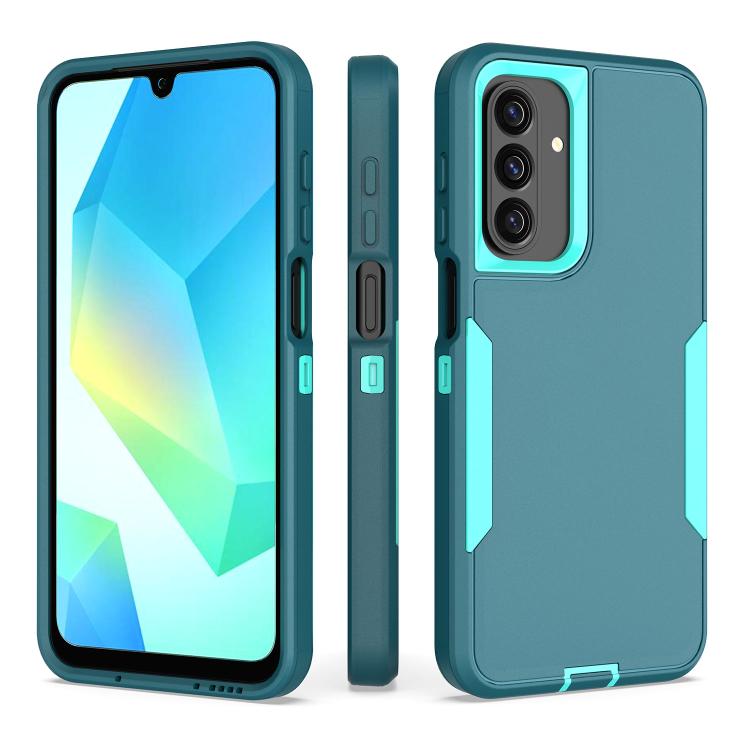 For Samsung Galaxy A16 5G / A26 5G Magnetic PC Hybrid TPU Phone Case(Blue+Blue Green)