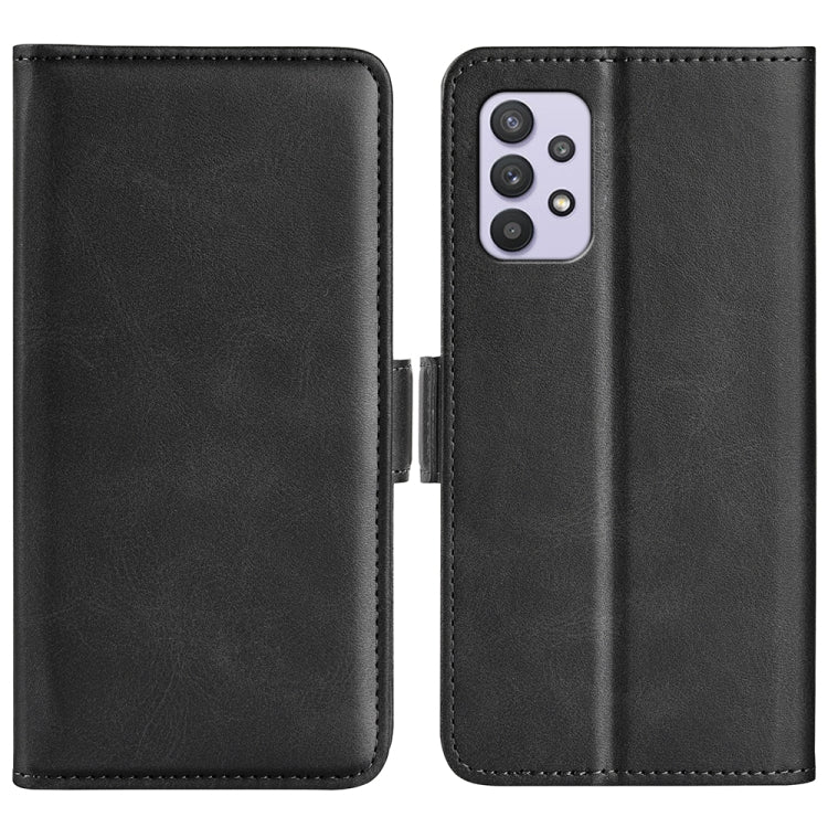For Samsung Galaxy A53 5G Dual-side Magnetic Leather Case with Holder & Card Slots & Wallet(Black)