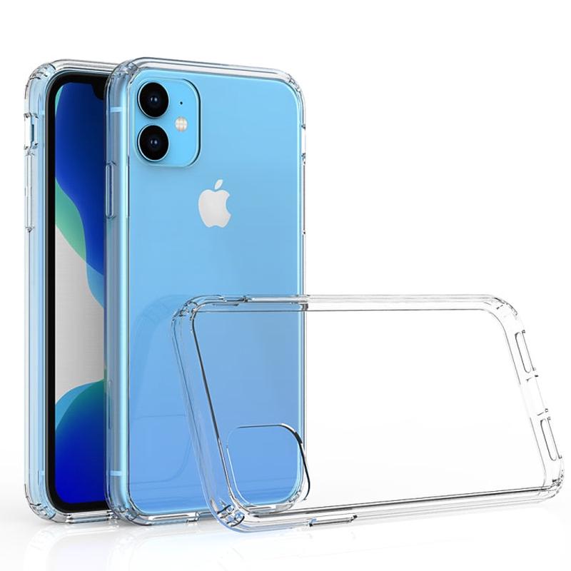 For iPhone 11 Scratchproof TPU + Acrylic Protective Case (Transparent)