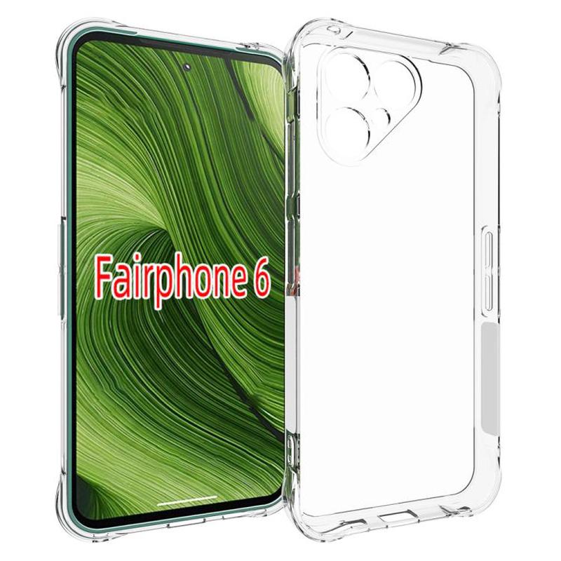 For Fairphone 6 Shockproof Non-slip Thickening TPU Phone Case(Transparent)