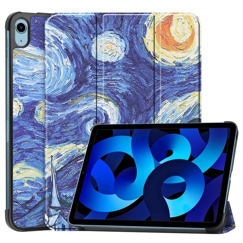Custer Painted Leather Tablet Case with Holder For iPad 2025 / 2022 (Starry Sky)