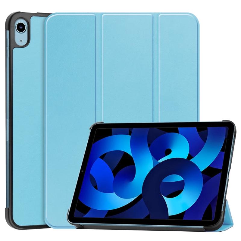 Solid Color Custer Texture Leather Tablet Case For iPad 10th Gen 10.9 2022 / 2025 (Sky Blue)