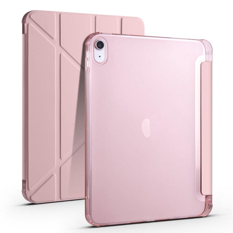 For iPad 2025 / 2022 Four-corner Airbag Deformation Tablet Leather Case(Pink)