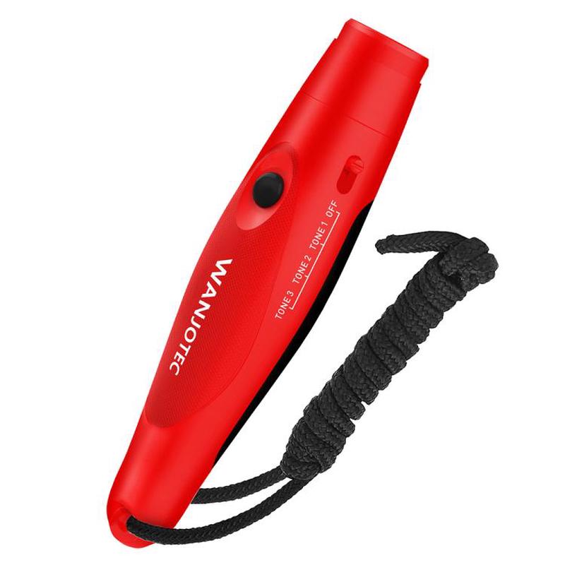 WANJOTEC EW001 Push Button Electronic Whistle(Red)