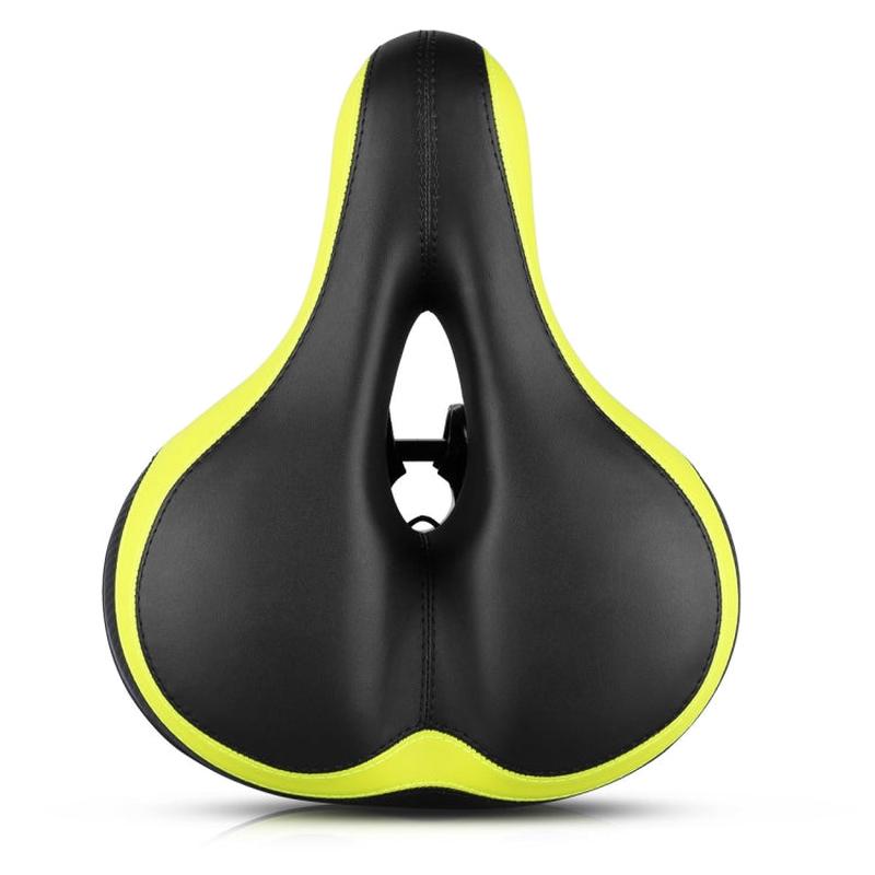 Reflective Seat Bicycle Seat Bicycle Saddle Seat(Black Green)