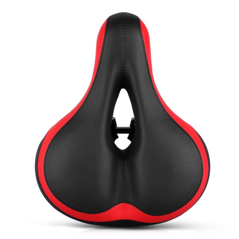 Reflective Seat Bicycle Seat Bicycle Saddle Seat(Black Red)