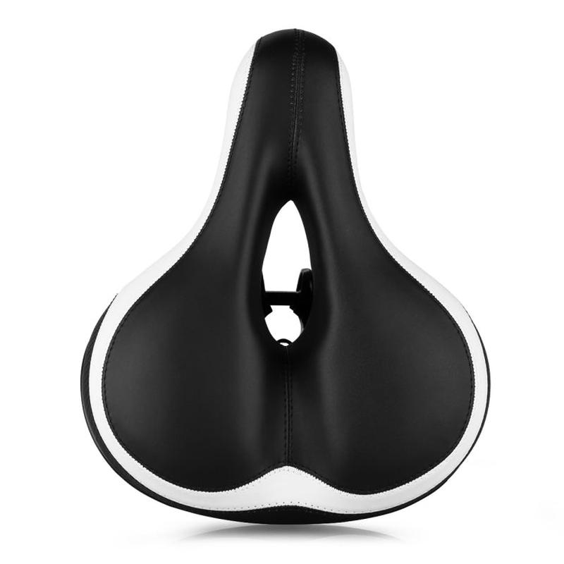 Reflective Seat Bicycle Seat Bicycle Saddle Seat(Black White)