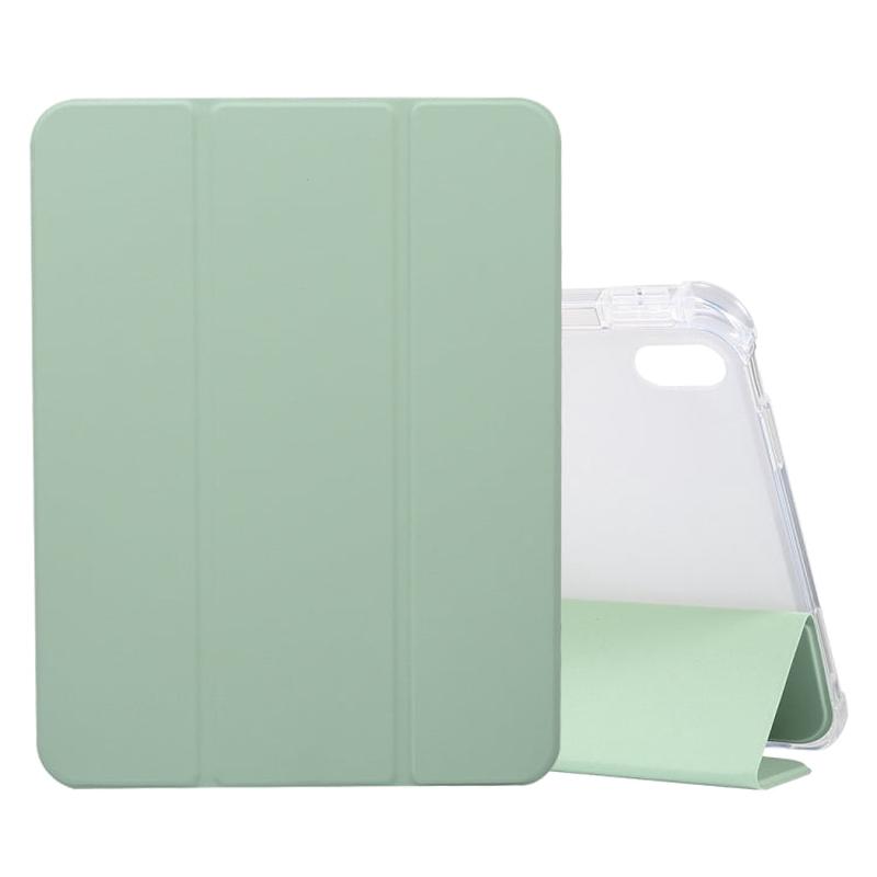 For iPad 2025 / 2022 3-folding Electric Pressed Skin Texture Leather Tablet Case(Green)