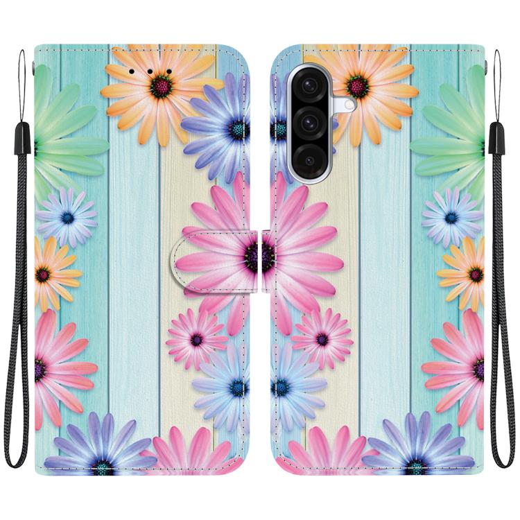 For Samsung Galaxy A36 / A56 5G Crystal Texture Colored Drawing Leather Phone Case(Sunflowers)