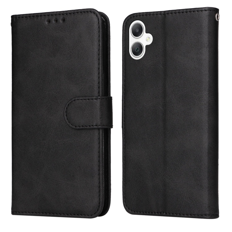 For Samsung Galaxy A06 4G / 5G Classic Calf Texture Flip Leather Phone Case(Black)