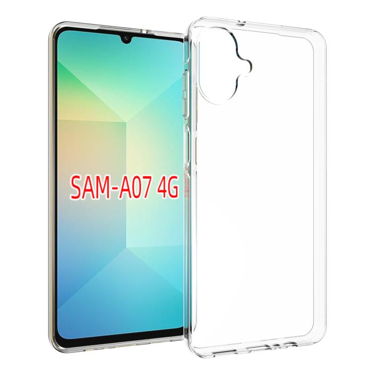 For Samsung Galaxy A07 4G Waterproof Texture TPU Phone Case(Transparent)