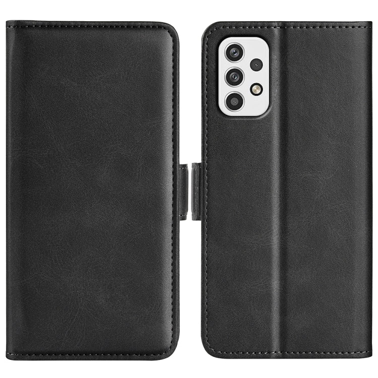 For Samsung Galaxy A23 5G Dual-side Magnetic Buckle Leather Phone Case(Black)