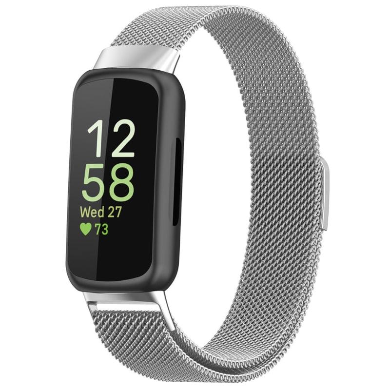 For Fitbit Inspire 3 Milanese Metal Watch Band(Silver)