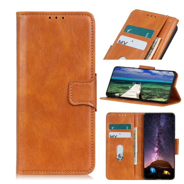For Samsung Galaxy A54 5G Mirren Crazy Horse Texture Horizontal Flip Leather Phone Case(Brown)