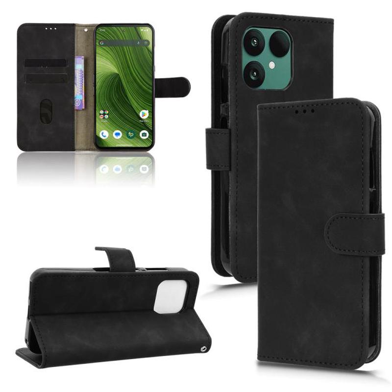 For Fairphone 6 Skin Feel Magnetic Flip Leather Phone Case(Black)