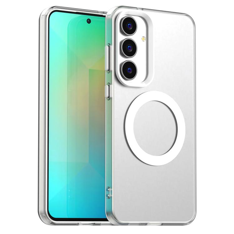 For Samsung Galaxy S25 FE 5G Candy Magsafe PC Hybrid TPU Phone Case(White)