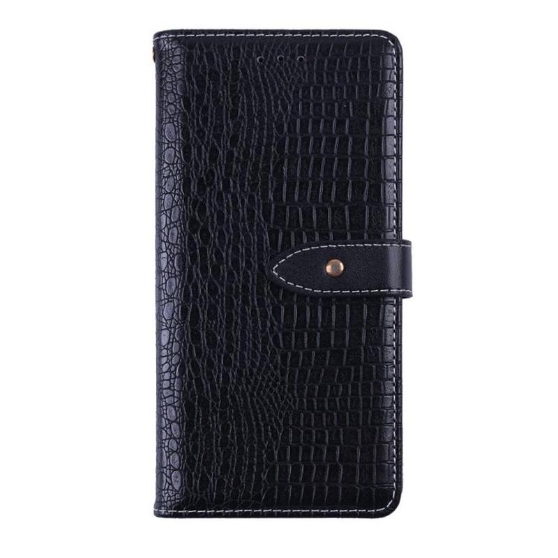 For Nokia 230 4G 2024 Crocodile Pattern Leather Wallet Case Flip Cover with Card Slots & Cash Pocket(Black)