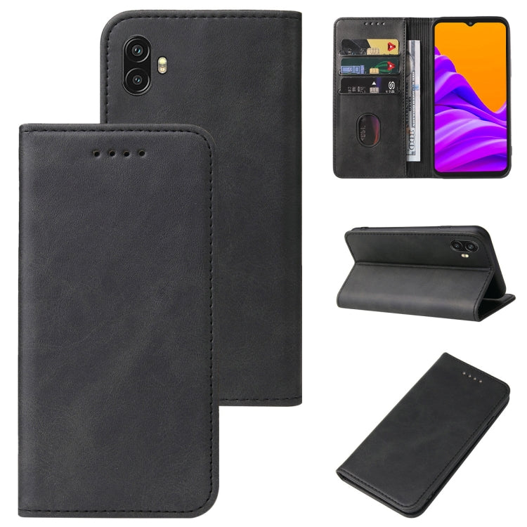 For Samsung Galaxy Xcover 6 Pro / Xcover Pro 2 Magnetic Closure Leather Phone Case(Black)