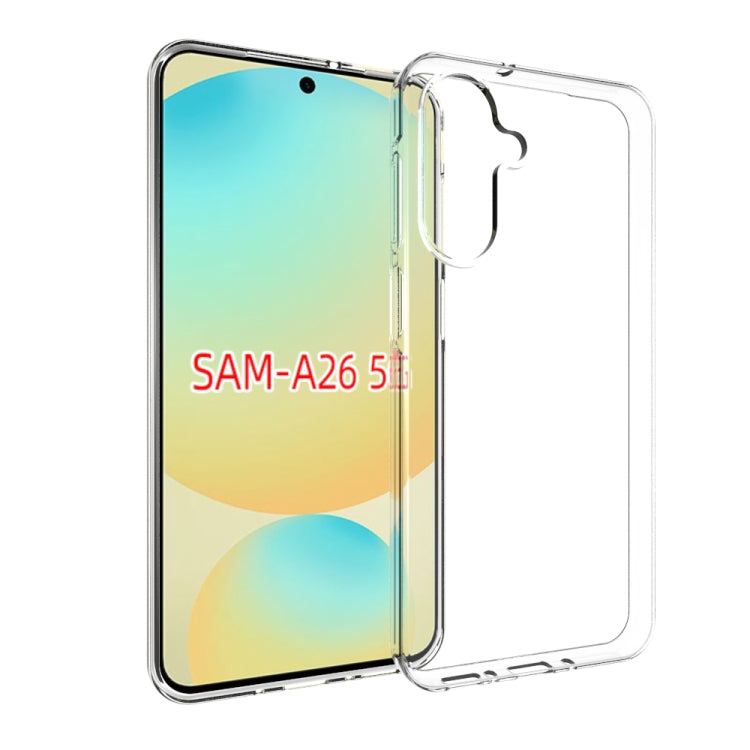 For Samsung Galaxy A26 5G Waterproof Texture TPU Phone Case(Transparent)