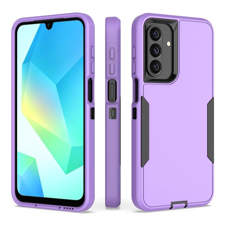 For Samsung Galaxy A16 5G / A26 5G Magnetic PC Hybrid TPU Phone Case(Purple+Black)