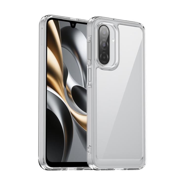 For Samsung Galaxy A17 5G Colorful Series Acrylic Hybrid TPU Phone Case(Transparent)