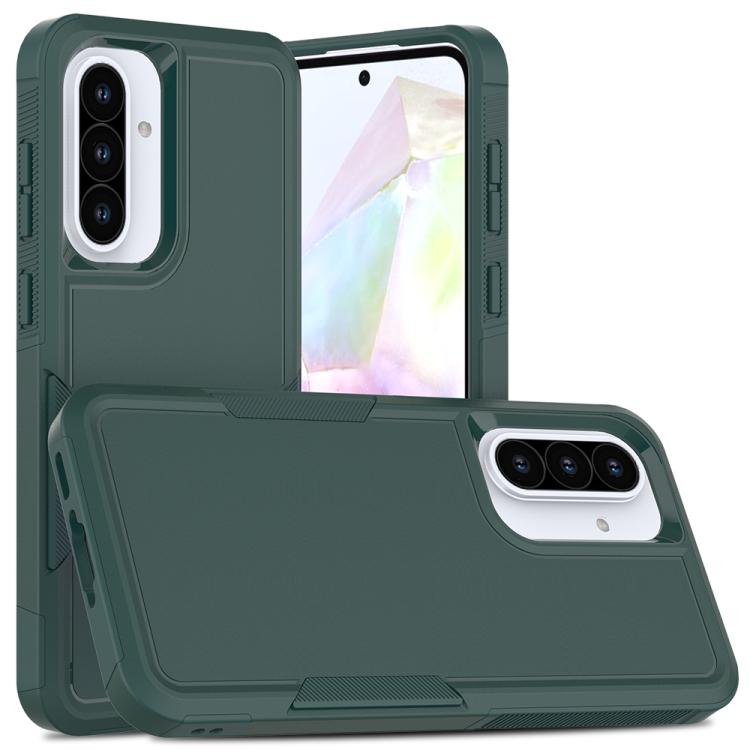 For Samsung Galaxy A56 5G 2 in 1 PC + TPU Phone Case(Dark Green)
