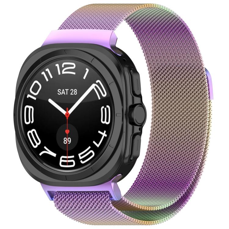 For Samsung Galaxy Watch8 / Watch8 Classic Milan Magnetic Stainless Steel Watch Band(Colorful)