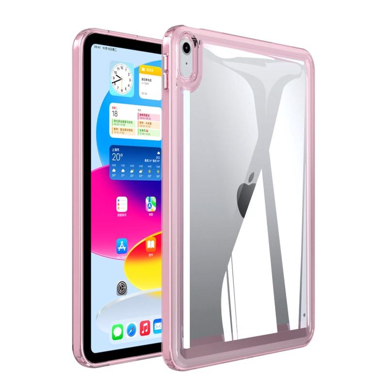 For iPad 2025 / 2022 Transparent Acrylic Tablet Case(Pink)