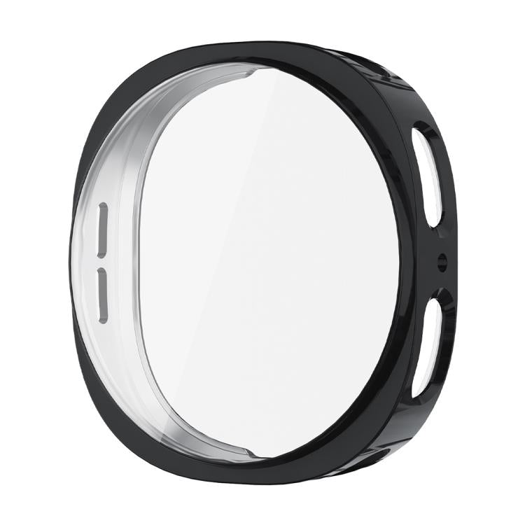For Samsung Galaxy Watch8 44mm ENKAY Hat-Prince Full Coverage Electroplated Soft TPU Case with Screen Protection(Black)