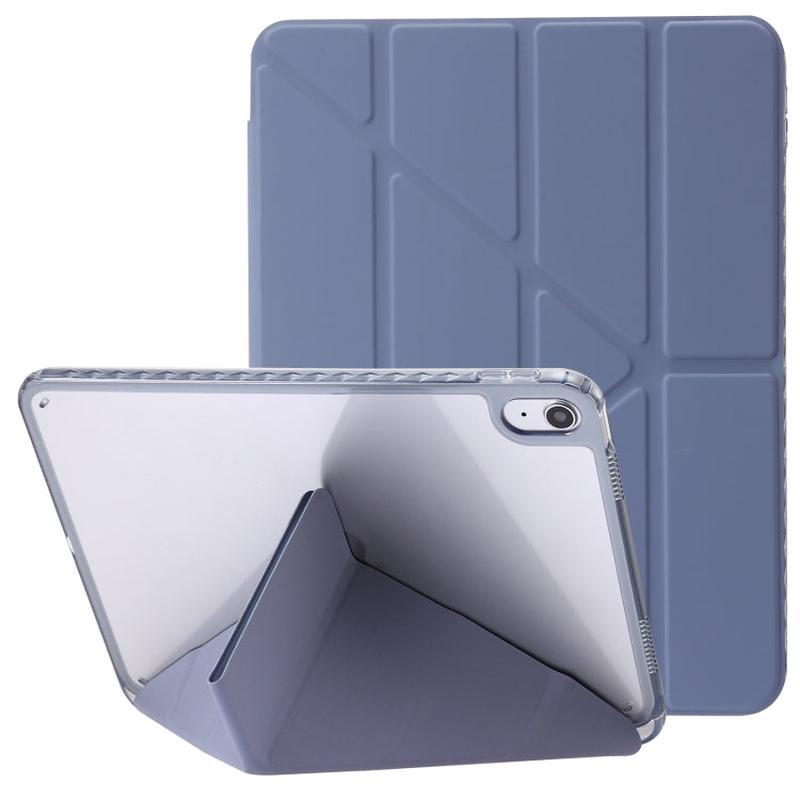 For iPad 2025 / 2022 Clear Acrylic Deformation Leather Tablet Case(Lavender Purple)