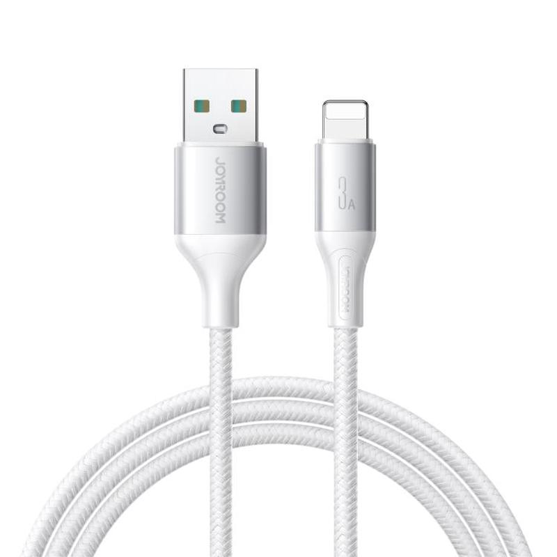 JOYROOM S-A28 Flash Series 480Mbps Fast Charging Data Cable, USB to 8 Pin Cable, Length: 1m(White)