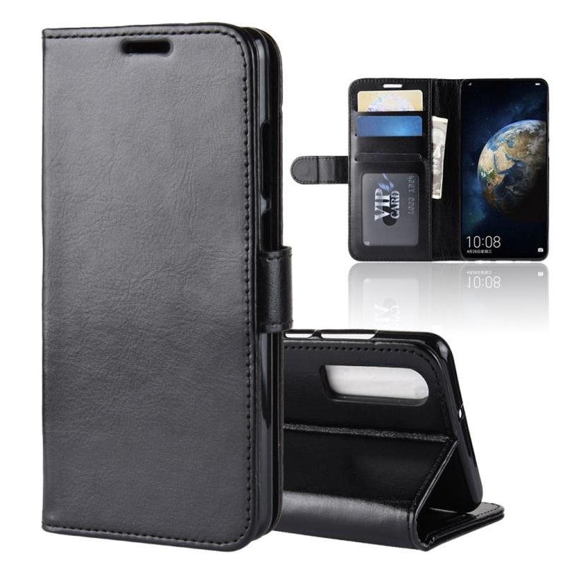 R64 Texture Single Fold Horizontal Flip Leather Case for Huawei P30, with Holder & Card Slots & Wallet (Black)