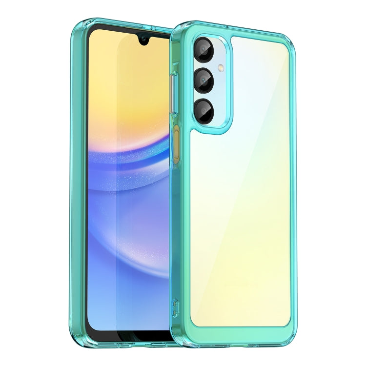 For Samsung Galaxy A16 5G Colorful Series Acrylic Hybrid TPU Phone Case(Transparent Blue)