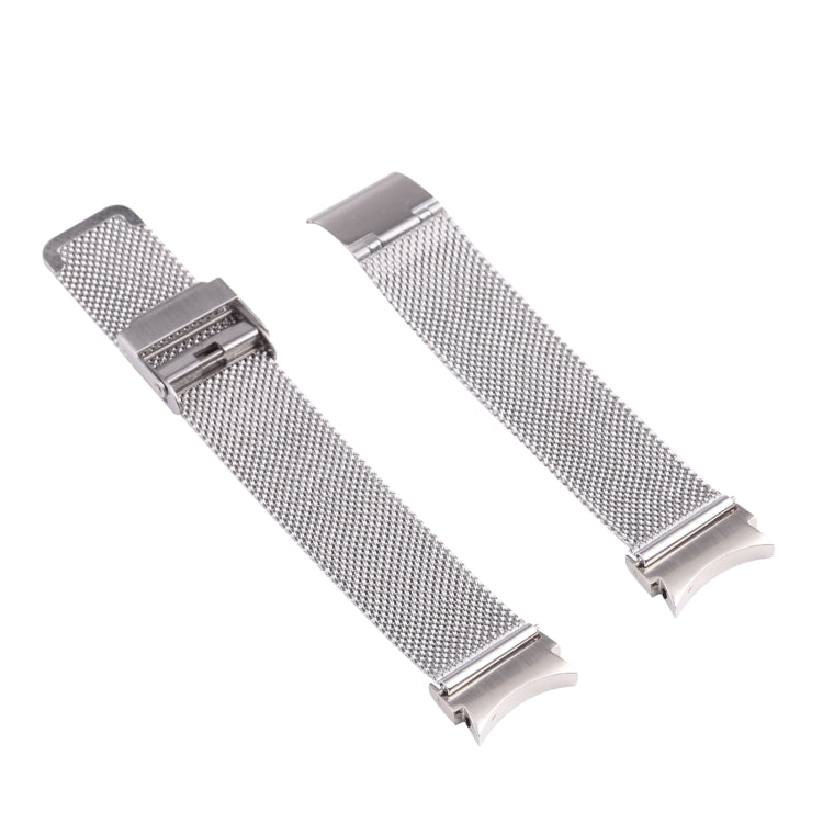 For Samsung Galaxy Watch4 40mm/44mm Double Insurance Buckle Milanese Watch Band(Silver)