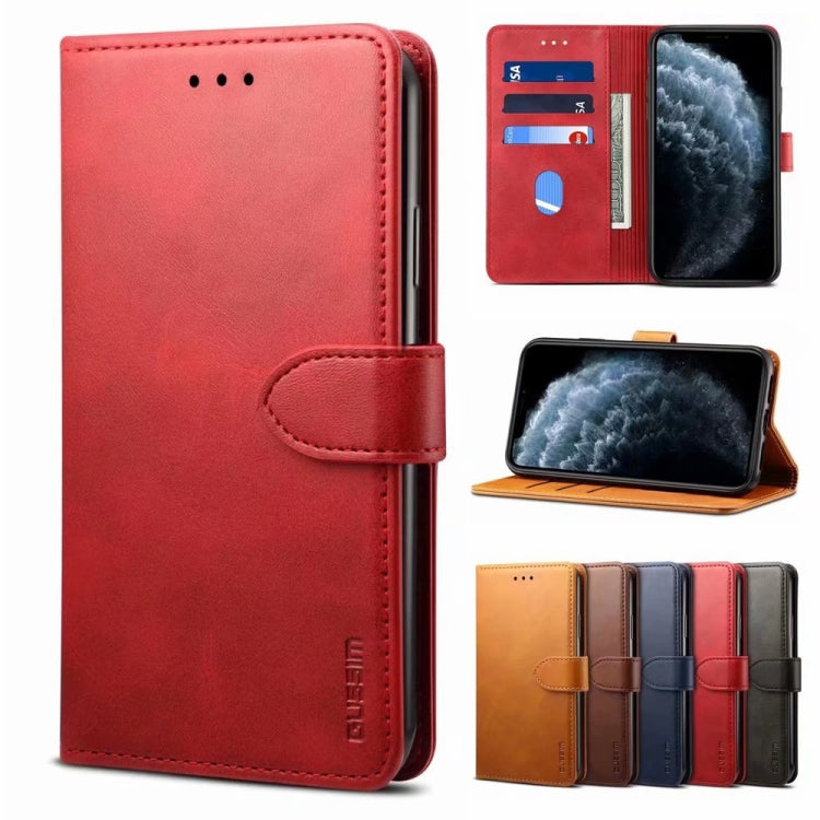 For Samsung Galaxy A13 5G / 4G GUSSIM Horizontal Flip Leather Phone Case(Red)