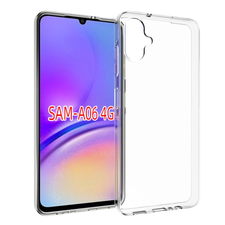 For Samsung Galaxy A06 4G Waterproof Texture TPU Phone Case(Transparent)