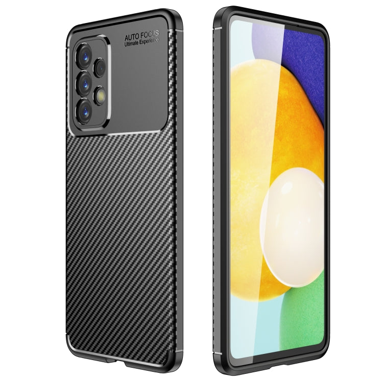 For Samsung Galaxy A33 5G Carbon Fiber Texture Shockproof TPU Phone Case(Black)