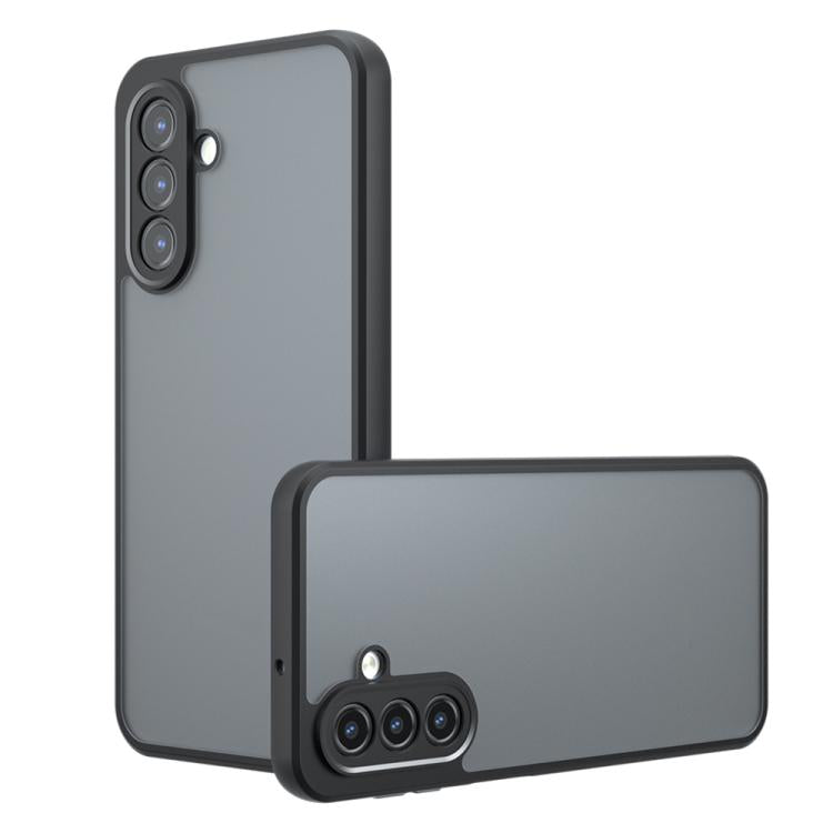 For Samsung Galaxy A17 5G Armor Precise Hole PC Hybrid TPU Phone Case(Frosted Black)