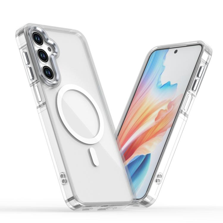 For Samsung Galaxy A16 5G MagSafe Magnetic Clear Phone Case(White)
