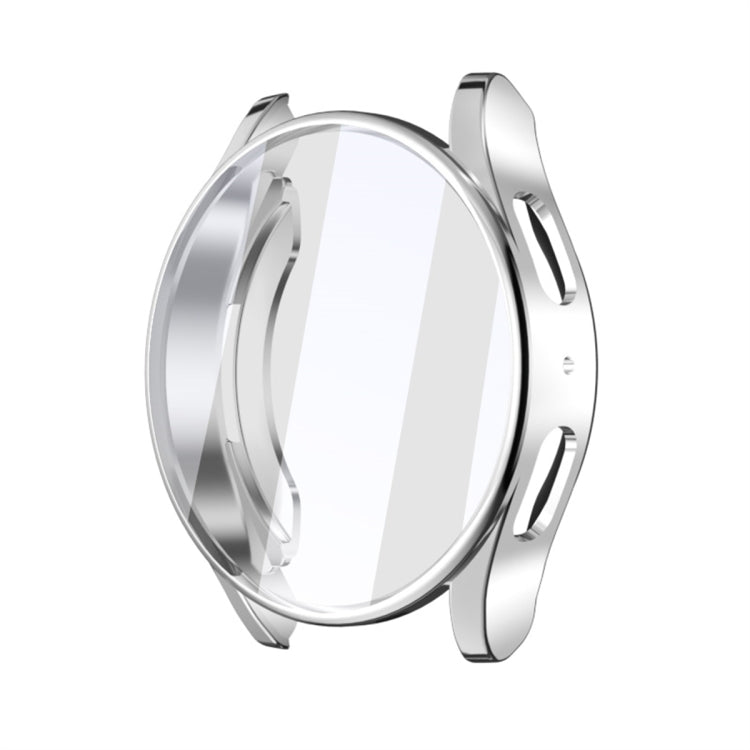 For Samsung Galaxy Watch 7 44mm Full Coverage TPU Electroplated Watch Protective Case(Silver)