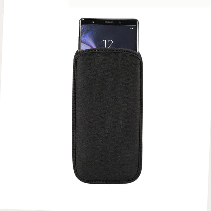Universal Neoprene Cell Phone Bag for Galaxy S20 Ultra / Note 10+ / Note10 / A70 / A80 and other 6.7-6.9 inch Smartphones(Black)