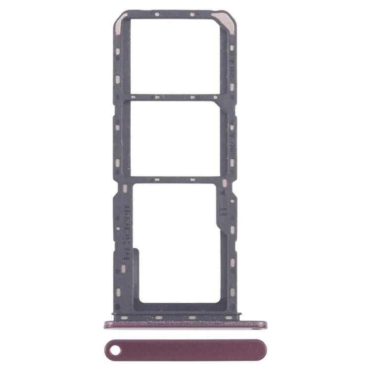 For Samsung Galaxy A14 5G SM-A146P Original SIM Card Tray + SIM Card Tray + Micro SD Card Tray (Purple)