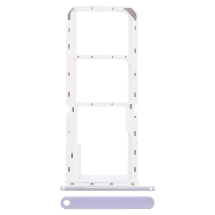 For Samsung Galaxy A14 5G SM-A146P Original SIM Card Tray + SIM Card Tray + Micro SD Card Tray (Silver)