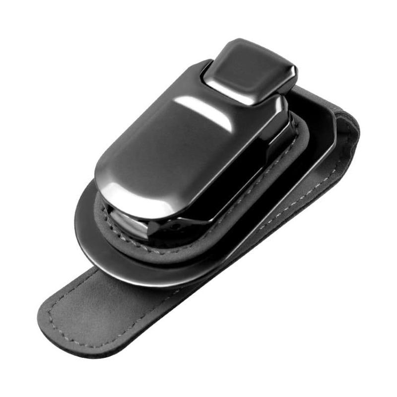 Car Sun Visor Glasses Holder Storage Decoration(Gray)