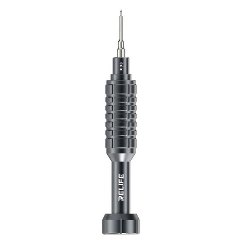 RELIFE RL-730 Steel Cannon King Classic Series Aluminum Alloy Screwdriver Set, Model:Star 0.8