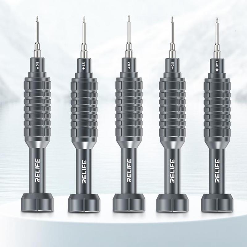 RELIFE RL-730A 5 in 1 Steel Cannon King Classic Series Aluminum Alloy Screwdriver Set