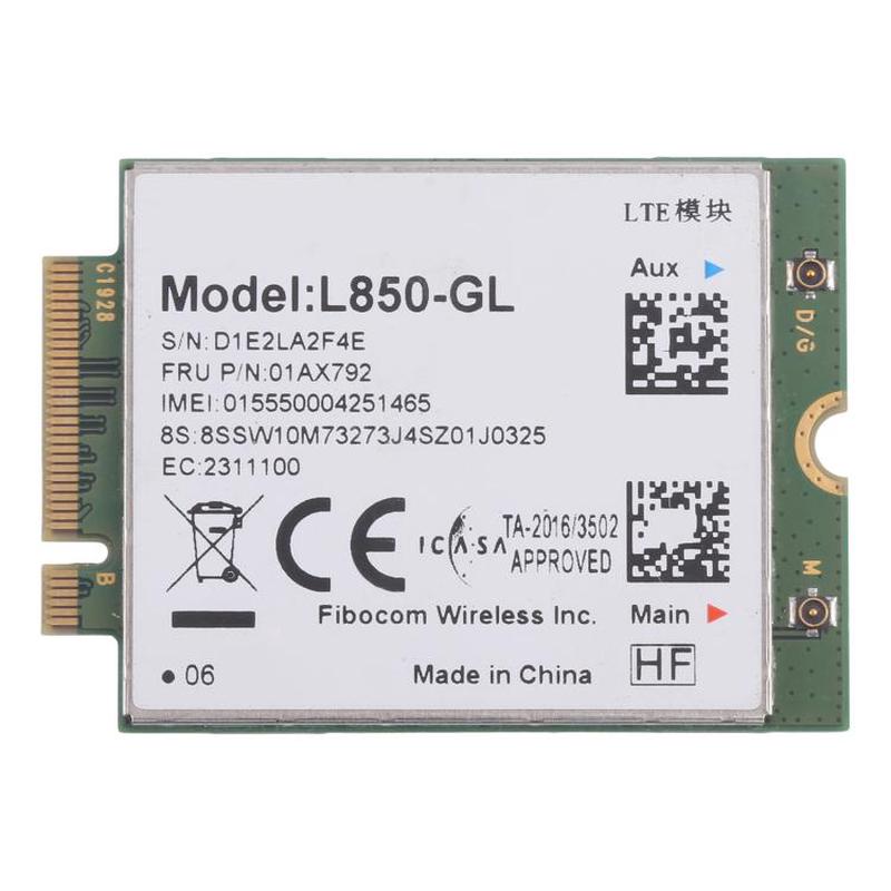 L850-GL 4G Wireless Module For Lenovo Thinkpad X380 X390 L480 T480 T580 T14 X1C 01AX792