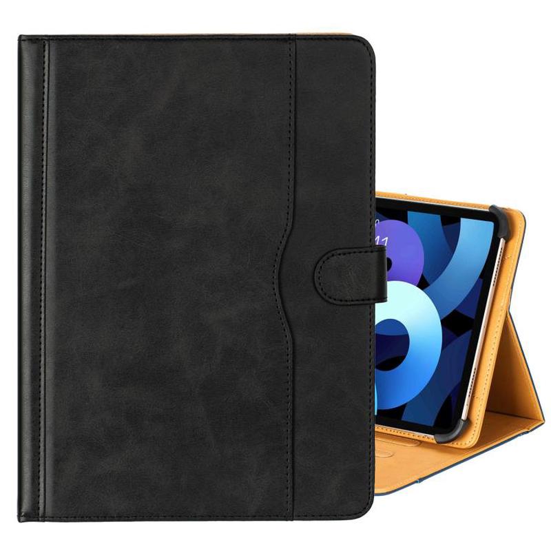 11-12.4 inch Two-Color Cowhide Leather Tablet Case(Black)