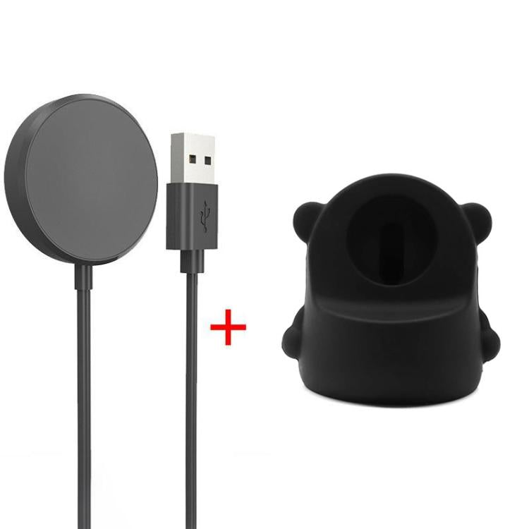 For Samsung Galaxy Watch 8/Ultra 2025/7/6/5 xDfind USB Interface Smart Watch Charger with Holder(Black)