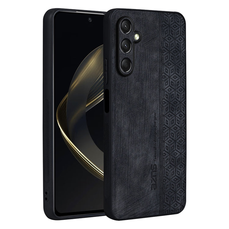 For Samsung Galaxy A16 5G AZNS 3D Embossed Skin Feel Phone Case(Black)